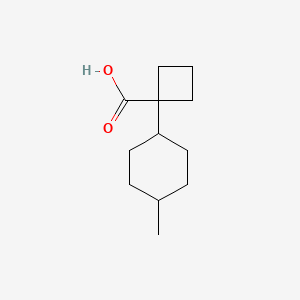 molecular formula C12H20O2 B13590783 1-(4-Methylcyclohexyl)cyclobutane-1-carboxylic acid 