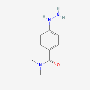 molecular formula C9H13N3O B13590797 4-hydrazinyl-N,N-dimethylbenzamide 