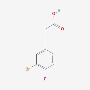 3-(3-Bromo-4-fluorophenyl)-3-methylbutanoic acid