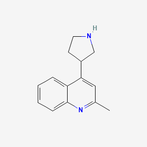 2-Methyl-4-(pyrrolidin-3-yl)quinoline