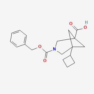 3-((Benzyloxy)carbonyl)-5-cyclobutyl-3-azabicyclo[3.1.1]heptane-1-carboxylic acid