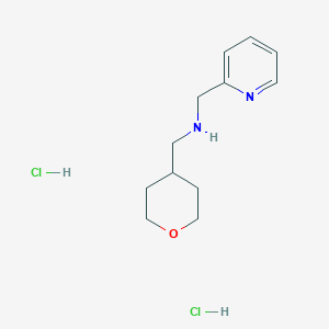 molecular formula C12H20Cl2N2O B13590901 [(Oxan-4-yl)methyl][(pyridin-2-yl)methyl]aminedihydrochloride 