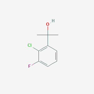 molecular formula C9H10ClFO B13590910 2-(2-Chloro-3-fluorophenyl)propan-2-ol 