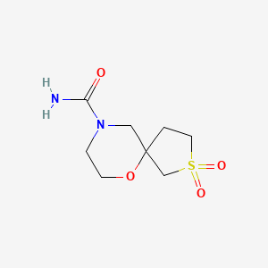 2,2-Dioxo-6-oxa-2lambda6-thia-9-azaspiro[4.5]decane-9-carboxamide