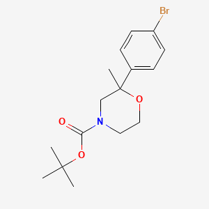 Tert-butyl 2-(4-bromophenyl)-2-methylmorpholine-4-carboxylate