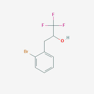 molecular formula C9H8BrF3O B13590953 3-(2-Bromophenyl)-1,1,1-trifluoropropan-2-ol 