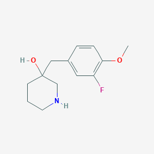 3-(3-Fluoro-4-methoxybenzyl)piperidin-3-ol