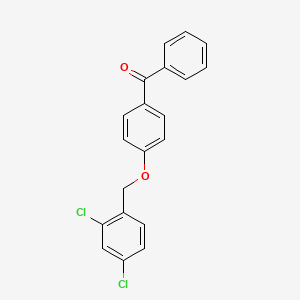 molecular formula C20H14Cl2O2 B1359097 [4-[(2,4-二氯苯基)甲氧基]苯基]-苯甲酮 CAS No. 58042-05-0