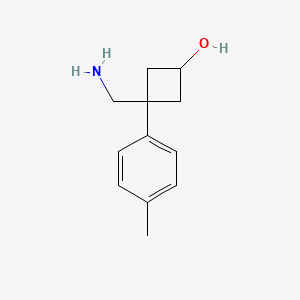 3-(Aminomethyl)-3-(p-tolyl)cyclobutan-1-ol