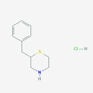 molecular formula C11H16ClNS B13591005 2-Benzylthiomorpholinehydrochloride 