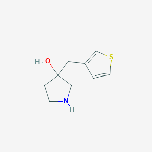 3-(Thiophen-3-ylmethyl)pyrrolidin-3-ol