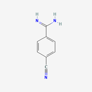 molecular formula C8H7N3 B13591036 4-Cyanobenzene-1-carboximidamide CAS No. 104971-89-3