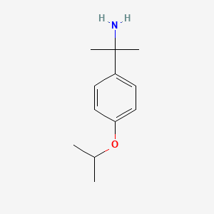 molecular formula C12H19NO B13591038 2-(4-Isopropoxyphenyl)propan-2-amine 