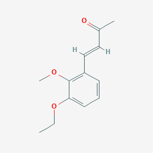 molecular formula C13H16O3 B13591053 4-(3-Ethoxy-2-methoxyphenyl)but-3-en-2-one 