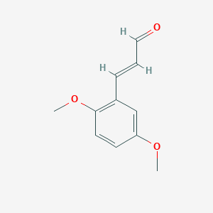 molecular formula C11H12O3 B13591058 2,5-Dimethoxycinnamaldehyde CAS No. 33538-93-1