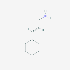 molecular formula C9H17N B13591059 3-Cyclohexylprop-2-en-1-amine 