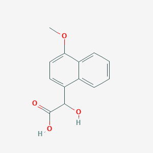 molecular formula C13H12O4 B13591069 2-Hydroxy-2-(4-methoxy-1-naphthyl)acetic Acid 