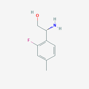 (r)-2-Amino-2-(2-fluoro-4-methylphenyl)ethan-1-ol