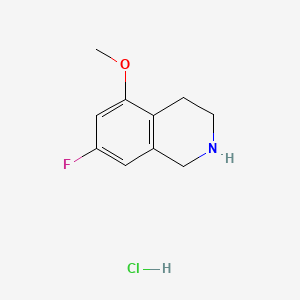 molecular formula C10H13ClFNO B13591086 7-Fluoro-5-methoxy-1,2,3,4-tetrahydroisoquinoline hydrochloride 