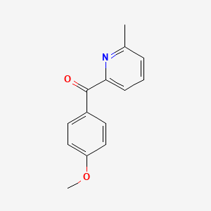 molecular formula C14H13NO2 B1359109 2-(4-Methoxybenzoyl)-6-methylpyridine CAS No. 58283-32-2