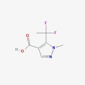 molecular formula C7H8F2N2O2 B13591098 5-(1,1-difluoroethyl)-1-methyl-1H-pyrazole-4-carboxylicacid 