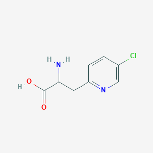 molecular formula C8H9ClN2O2 B13591104 2-Amino-3-(5-chloropyridin-2-yl)propanoic acid 