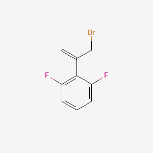 molecular formula C9H7BrF2 B13591107 2-(3-Bromoprop-1-en-2-yl)-1,3-difluorobenzene 