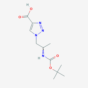 1-[(2S)-2-{[(tert-butoxy)carbonyl]amino}propyl]-1H-1,2,3-triazole-4-carboxylic acid