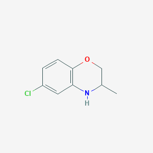 B1359112 6-chloro-3-methyl-3,4-dihydro-2H-1,4-benzoxazine CAS No. 56346-38-4