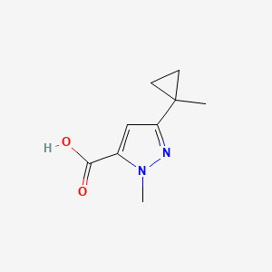 2-Methyl-5-(1-methylcyclopropyl)pyrazole-3-carboxylic acid