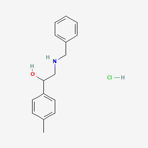 molecular formula C16H20ClNO B13591140 2-(Benzylamino)-1-(4-methylphenyl)ethan-1-olhydrochloride 