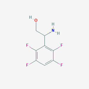 2-Amino-2-(2,3,5,6-tetrafluorophenyl)ethan-1-ol