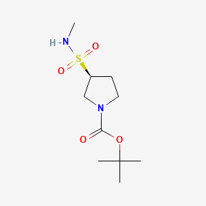 molecular formula C10H20N2O4S B13591234 tert-butyl(3S)-3-(methylsulfamoyl)pyrrolidine-1-carboxylate 