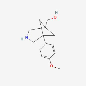 (5-(4-Methoxyphenyl)-3-azabicyclo[3.1.1]heptan-1-yl)methanol