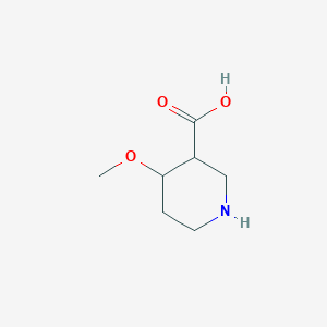 molecular formula C7H13NO3 B13591297 4-Methoxypiperidine-3-carboxylic acid 