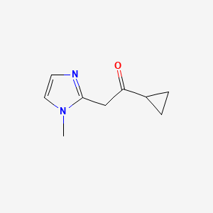 1-Cyclopropyl-2-(1-methyl-1h-imidazol-2-yl)ethan-1-one