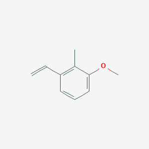 molecular formula C10H12O B13591308 1-Ethenyl-3-methoxy-2-methylbenzene 