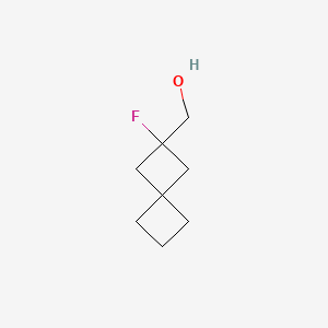 molecular formula C8H13FO B13591316 {2-Fluorospiro[3.3]heptan-2-yl}methanol 