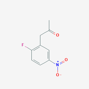 molecular formula C9H8FNO3 B13591337 1-(2-Fluoro-5-nitrophenyl)propan-2-one 