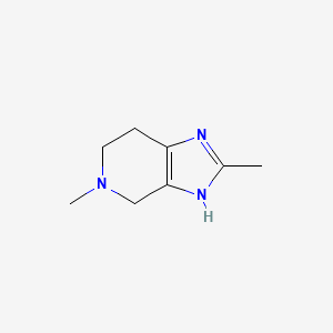 molecular formula C8H13N3 B13591348 2,5-dimethyl-1H,4H,5H,6H,7H-imidazo[4,5-c]pyridine 