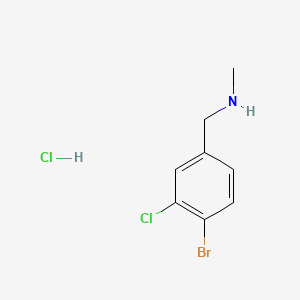 [(4-Bromo-3-chlorophenyl)methyl](methyl)aminehydrochloride