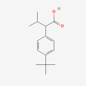 molecular formula C15H22O2 B13591373 2-(4-(tert-Butyl)phenyl)-3-methylbutanoic acid 