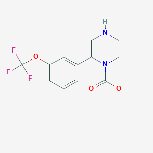 2-(3-Trifluoromethoxy-phenyl)-piperazine-1-carboxylic acid tert-butyl ester