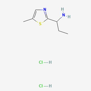 1-(5-Methyl-1,3-thiazol-2-yl)propan-1-aminedihydrochloride