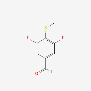 molecular formula C8H6F2OS B1359144 3,5-Difluoro-4-(methylthio)benzaldehyde CAS No. 473299-49-9