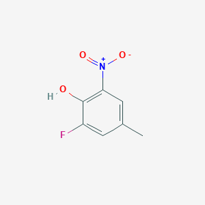 molecular formula C7H6FNO3 B1359146 2-氟-4-甲基-6-硝基苯酚 CAS No. 2070-43-1