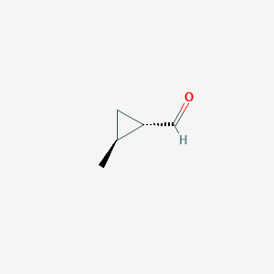 molecular formula C5H8O B13591466 (1S,2S)-2-methylcyclopropane-1-carbaldehyde 