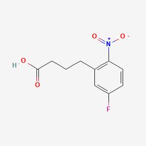 molecular formula C10H10FNO4 B13591501 4-(5-Fluoro-2-nitrophenyl)butanoic acid 