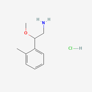 molecular formula C10H16ClNO B13591502 2-Methoxy-2-(2-methylphenyl)ethan-1-aminehydrochloride 