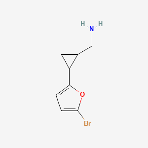 (2-(5-Bromofuran-2-yl)cyclopropyl)methanamine